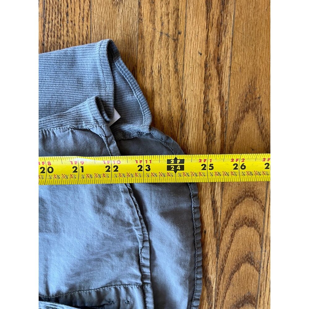 Standard JAMES PERSE Gray Button Up Shirt Top Women's Size 2 Medium - Picture 8 of 12